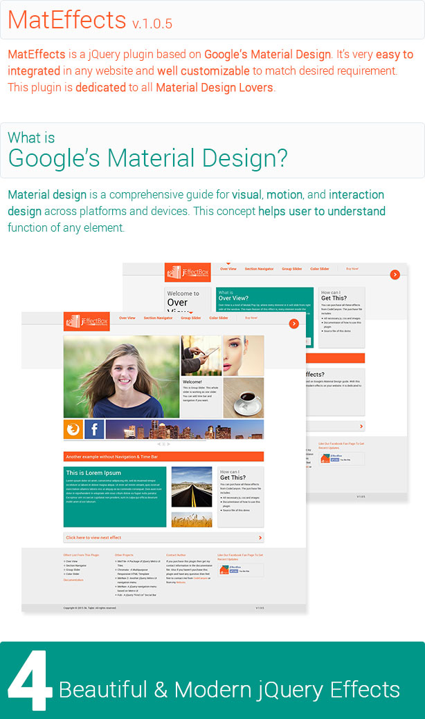 MatEffects- A jQuery Pack Based On Material Design - 1